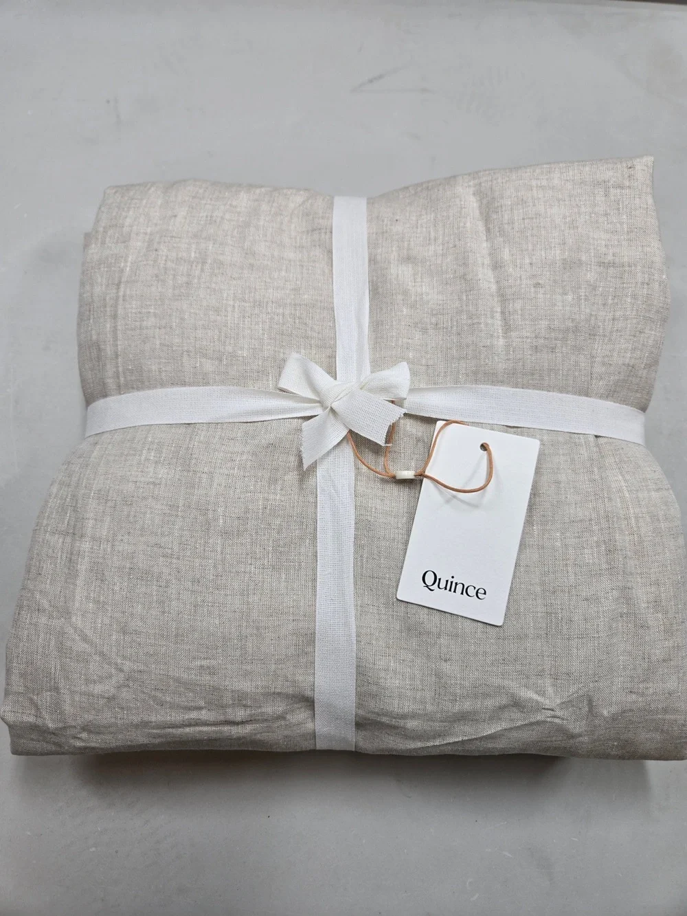 NWT QUINCE Set Of 2 48x96 European Linen Curtains Flax 0030